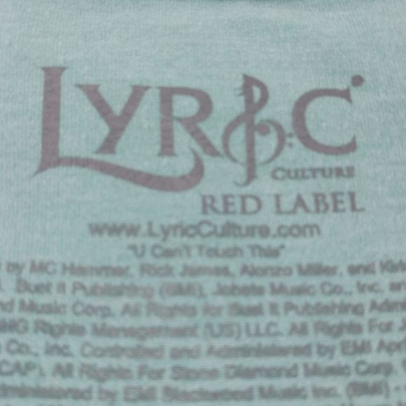 Lyric Culture Red Label band tee STOP Hammer Time MC Hammer fan t-shirt pants - Picture 9 of 9